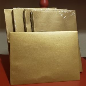 LUX A7 Metallic Gold Invitation envelopes, 7 1/4 x 5 1/4